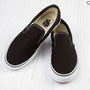 Vans Slip-On Skate Shoe - Black / White size 9